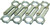 Eagle Ford 4.6 Stroker ARP2000 Bolts H-Beam Connecting Rods (Set of 8)