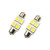 Oracle 37MM 4 LED 3-Chip Festoon Bulbs (Pair) - Cool White