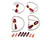 Oracle 10-13 Chevrolet Camaro LED Afterburner Tail Light Halo Kit - Red