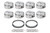 BBC Dome Piston Set 4.600 Bore +36.6cc
