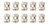 Valve Stem Cap Stainless Set of 10