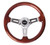 NRG Classic Wood Grain Steering Wheel (330mm) Wood Grain w/Chrome 3-Spoke Center