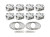 SBC Dished Piston Set 4.125 Bore -  22.5cc