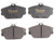 R/M BRAKES EHT598H BRAKE PAD SET