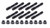 Rocker Arm Shaft Studs 3/8in Dia. BBM 10pk