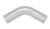 Vibrant 3in O.D. Universal Aluminum Tubing (60 degree Bend) - Polished