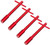 MOROSO 68605 WING NUT  V/C  RED PWD AL