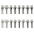 WEDGELOCKING HEADER BOLTS 3/4INL X 3/8IN 16 PCS NICKEL PLATED