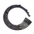 Moroso BB Chrysler Mopar Sleeved Str Plug HEI Ultra Spark Plug Wire Set - Black