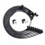 Moroso BBC Under Header 90 Deg Plug Non-HEI Dist Unsleeved Ultra Spark Plug Wire Set - Black