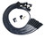 Moroso BBC Over Valve Cover Str Plug & 90 Non-HEI Unsleeved Ultra Spark Plug Wire Set - Black