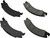 MOTORCRAFT BRF1329 BRAKE LINING KT