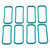 Edelbrock O-Rings Intake Manifold Gasket LS1/2 Pack of 8