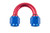 Red Horse Performance RHP8188-12-1 12 AN FEMALE TO 12 AN FEMALE 180 DEG SWIVEL COUPLER  RED/BLUE