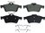 WAGNER BRAKE ZD1564 Wagner QuickStop Ceramic Disc Brake Pad Set