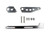 SNIPER EFI INTAKE THROTTLE CABLE BRACKET KIT FOR LS1/LS2/LS6 MANIFOLDS SILVER F