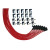 Moroso V8 Universal 90 Deg Plug HEI And Non-HEI Ultra Spark Plug Wire Set - Red