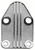 Trans-Dapt TDP2057 FUEL PUMP BLOCK OFF; CUSTOMSTYLE; SB CHEVY 283400; STIPPLED DESIGNCHROME195964 PONTIAC ENGINES