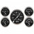 Auto Meter Gauge Kit 5 pc. 3 1/8in & 2 1/16in Mechanical Speedometer Old Tyme Black