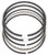 Manley Ford Coyote 5.0L DOHC 4 Valve 3.635in/3.640in Bore Premium Steel Top Rings