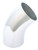 Spectre Universal Tube Elbow 3in. OD / 45 Degree - Aluminum