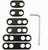 Moroso Spark Plug Wire Separator Kit w/Allen Wrench - Split Design - Black