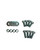 Sparco Seat Hardware Spacer Kit Bottom Mount - Black Zinc