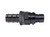 6AN Straight Push Lock Valved Quick Connect BLK