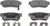 WAGNER BRAKE OEX813 CERAMIC DISC PAD SET