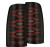 9906 SILVERADO/SIERRA 1500/2500/3500 LUXX LED TAIL LIGHTS BLACK RED