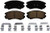 WAGNER BRAKE ZD924A CERAMIC BRAKE PADS