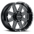 Raceline RCL940M-89080-00 HOSTAGE GLOSS BLACK W/MILLED SPOKE EDGES 18X9 8X165.1 0mm