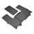 22C WAGONEER KAGU 3RD ROW FLOORLINER 2PC BUCKET SEATING BLACK