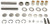 MOOG 8282B KING BOLT SET 39-62 CHEVY