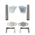QA1 Precision Products Inc QAP7740-378 DIY SBC/BBC ENGINE MOUNTS (FOR QA1 C10 CROSSMEMBER ONLY)