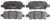 R/M BRAKES EHT905H BRAKE PAD SET