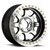 Raceline RCLRT260-78555-19 AVENGER BEADLOCK MATTE BLACK W/MACH SPOKES/LIP 17X8.5 5X5.5 19m 4IN BS