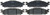 R/M BRAKES MGD1508CH BRAKE PAD SET