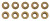 FLANGE NUT 1/428 SERRATED 10 PACK ZINC