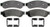 R/M BRAKES SP1334TRH BRAKE PAD SET