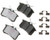 R/M BRAKES EHT340AH BRAKE PAD SET