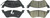 Centric Parts CEN106.08580 POSIQUIET PREMIUM EXTENDED WEAR BRAKE PADS
