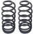 Rock Jock CUECE-9132R2P 0718 WRANGLER JK 2/4 DOOR 3IN REAR COIL SPRINGS PAIR