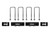 2123 F150 SUPER CREW 2WD +1.5IN LIFT BLOCK KIT BLACK