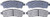 R/M BRAKES MGD757MH BRAKE PAD SET