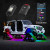 RGBW ADDRESSABLE LED ROCK LIGHT KIT;  XKALPHA APP CONTROLLED 8 PC