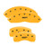 MGP CALIPER 54015SMGPY SET OF 4 CALIPER COVERS  ENGRAVED F
