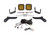 1720 RAPTOR SS5 BUMPER LED POD LIGHT KIT PRO YELLOW DRIVING (PAIR L/R)