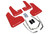 RAL UR Red Flap/Wht Logo