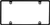 CRUISER 21350 SLIM RIM BLACK LIC FRAME